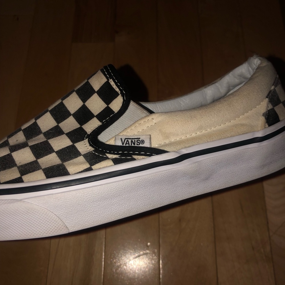 Checkerboard Slip-On Vans
